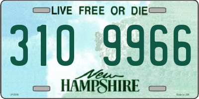 NH license plate 3109966