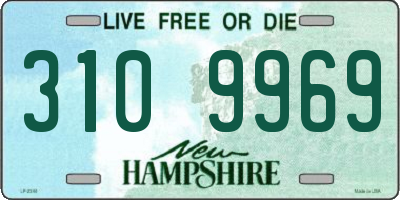 NH license plate 3109969