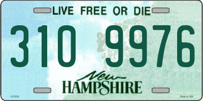NH license plate 3109976