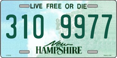 NH license plate 3109977