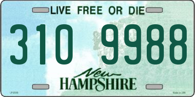 NH license plate 3109988