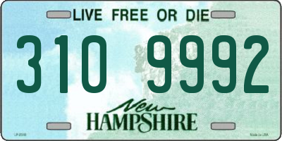 NH license plate 3109992