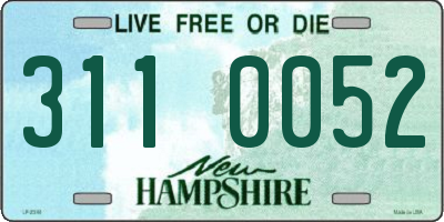 NH license plate 3110052