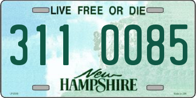 NH license plate 3110085