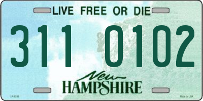 NH license plate 3110102