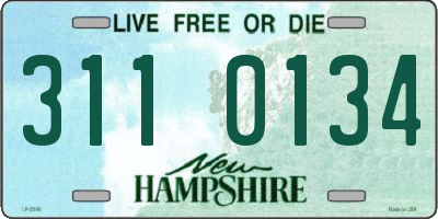 NH license plate 3110134