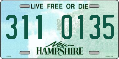 NH license plate 3110135