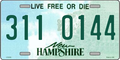 NH license plate 3110144