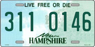 NH license plate 3110146