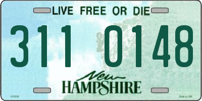 NH license plate 3110148