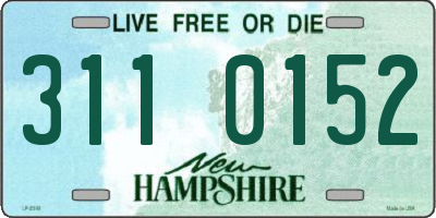 NH license plate 3110152