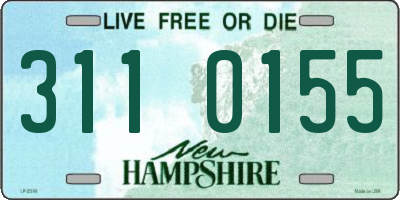 NH license plate 3110155