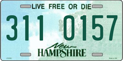 NH license plate 3110157