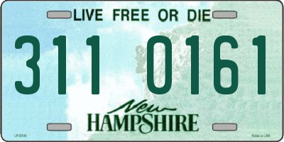NH license plate 3110161