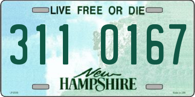 NH license plate 3110167