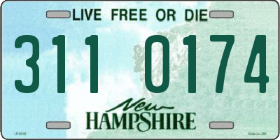 NH license plate 3110174