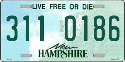 NH license plate 3110186
