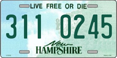 NH license plate 3110245
