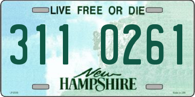 NH license plate 3110261