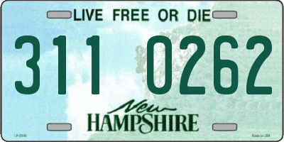 NH license plate 3110262