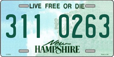 NH license plate 3110263