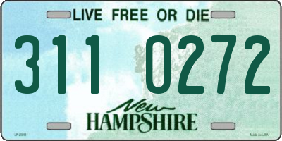 NH license plate 3110272