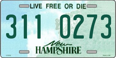 NH license plate 3110273