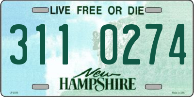 NH license plate 3110274