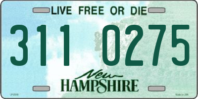 NH license plate 3110275
