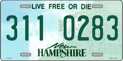 NH license plate 3110283