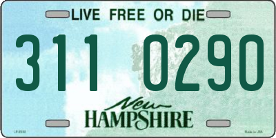 NH license plate 3110290