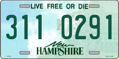 NH license plate 3110291