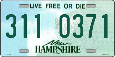 NH license plate 3110371