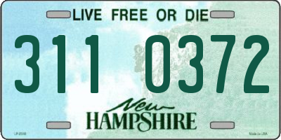 NH license plate 3110372