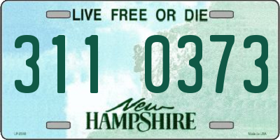 NH license plate 3110373