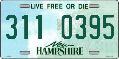 NH license plate 3110395