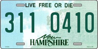 NH license plate 3110410