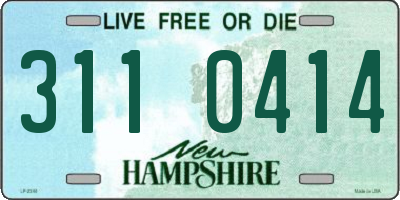 NH license plate 3110414