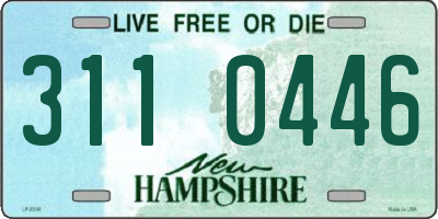 NH license plate 3110446