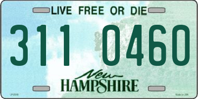 NH license plate 3110460