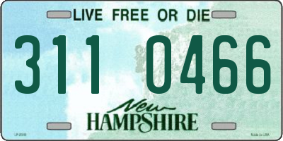 NH license plate 3110466