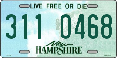 NH license plate 3110468