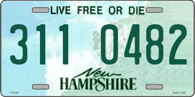 NH license plate 3110482