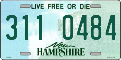 NH license plate 3110484