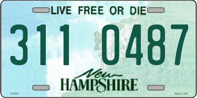 NH license plate 3110487