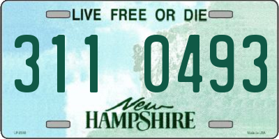 NH license plate 3110493