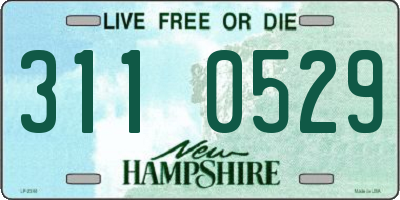NH license plate 3110529