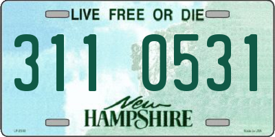 NH license plate 3110531
