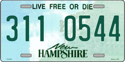 NH license plate 3110544