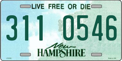 NH license plate 3110546